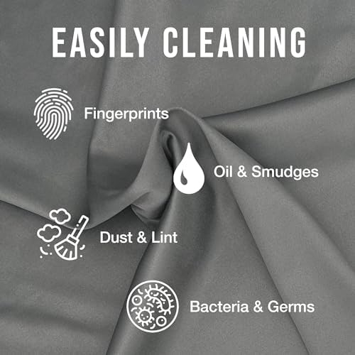 JUNRO 3-Pack 16x16 Inch Extra Large Lint-Free Microfiber Cleaning Cloths - Image 3