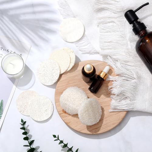 25 Pcs Natural Loofah Exfoliating Pads 2.36" - Image 3