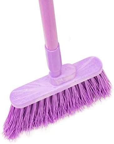 SPARTA 41083EC68 Plastic Color Coded Broom, Unflagged Bristles, Long Broom - Image 2