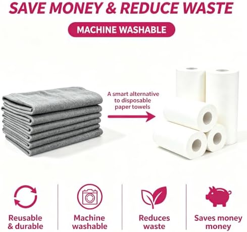 Magic Microfiber Cleaning Cloths, Streak Lint & Scratch Free, Clean Only - Image 6
