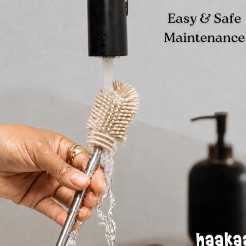Haakaa Food-Grade Silicone Double-Ended Cleaning Brush - Image 6