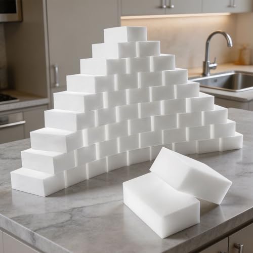 45+5 Bonus Extra Thick Melamine Foam Cleaning Pads by StainEnder