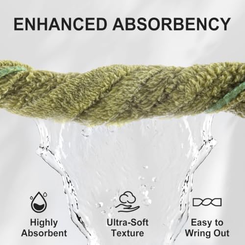10 Pack Premium Washcloths, Highly Absorbent and Super Soft Face Towels - Image 3