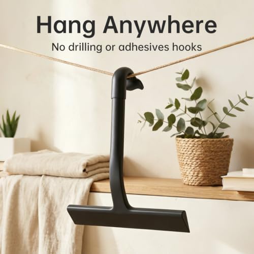 Silicone Shower Squeegee with Hanging Hook - Image 3