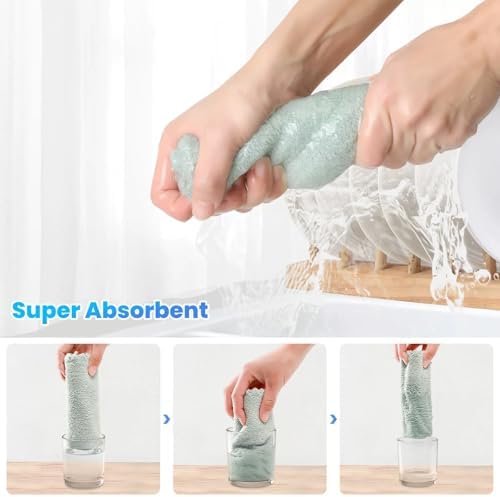 12 Pack Cleaning Cloth, Ultra Soft Absorbent Quick Drying Microfiber Cleaning - Image 3
