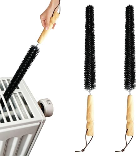 2Pcs Radiator Brush, Dryer Lint Brush Vent Cleaner, 16 inch Long Flexible by EKDJKK