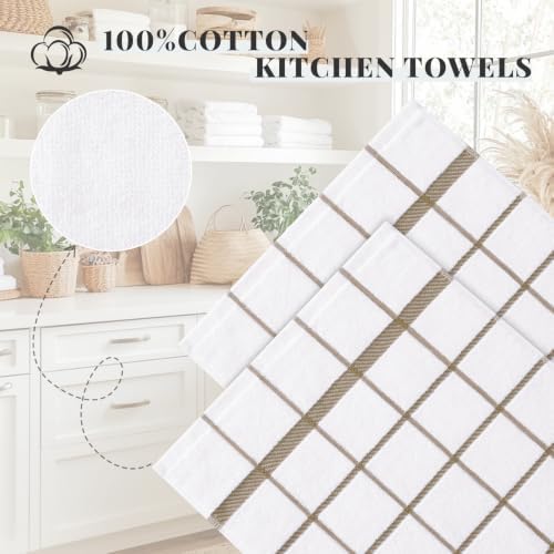 Homaxy Terry Stripe Kitchen Towels 18"x28", 6 Pack - Image 3