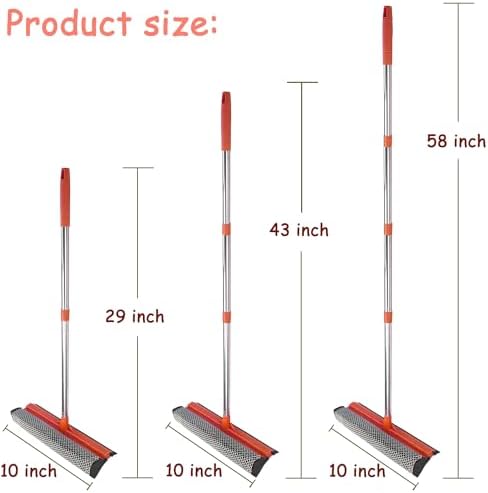 Window Squeegee for Window Cleaning, Squeegee Window Cleaner Tool 2 in 1 Car - Image 2