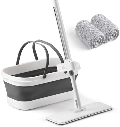 Oshang Flat Mop and Collapsible Bucket OG7 by oshang