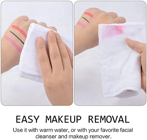 SINLAND Microfiber Facial Cloths Fast Drying Washcloth 12inch x 12inch White 2 - Image 6