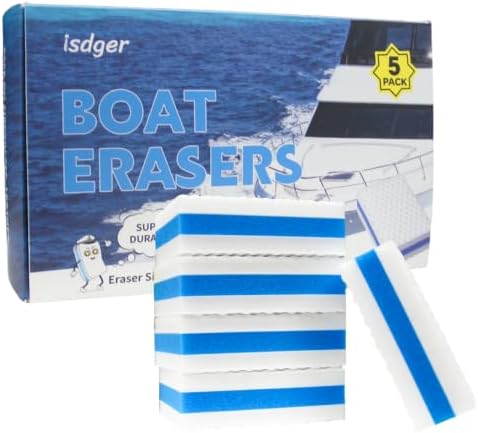 Boat Erasers 5 Pack, Clean by ISDGER
