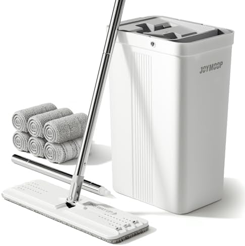 JOYMOOP Mop and Bucket Set, Commercial & Household Use, Flat Mops by JOYMOOP