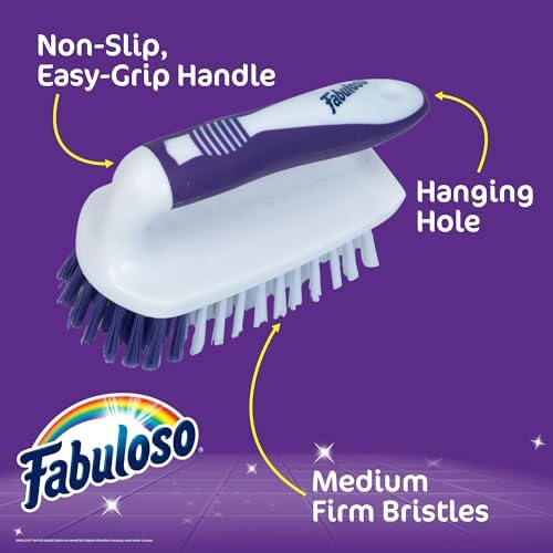 Fabuloso Compact, Scrub Brush w/Handle 5.5 Inch - Image 2