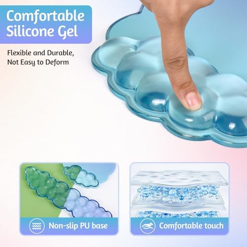 Cloud Keyboard Wrist Rest with Gel Mouse Pad - Image 5