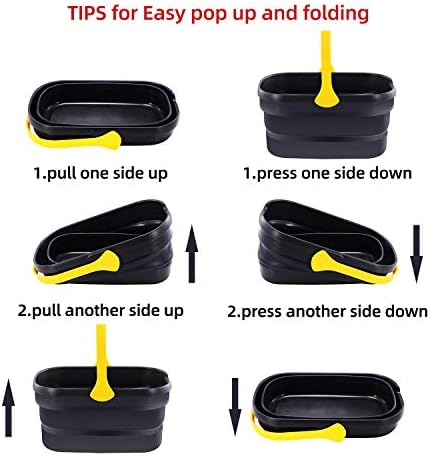 Yocada Collapsible Plastic Bucket Mop Bucket 10L - Image 4