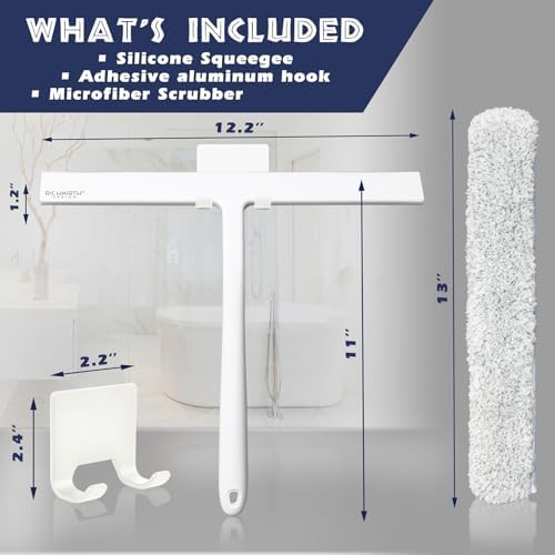 12 Inch Silicone Shower Squeegee - Image 2