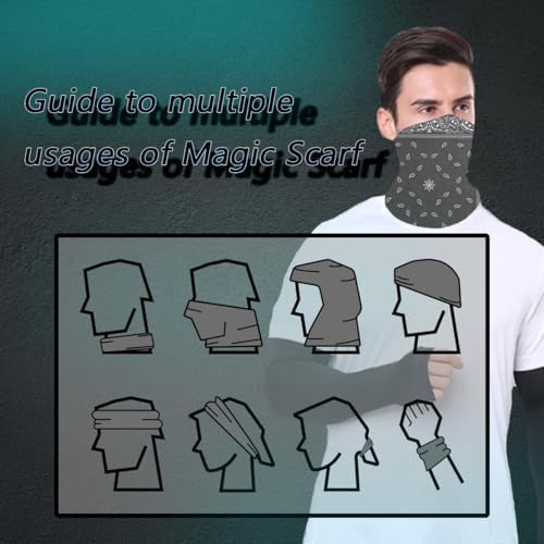 Neck Gaiter Face Cover Bandana Mask Scarf, Breathable Sun& Dust-proof - Image 7