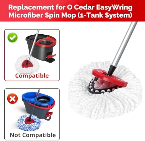 O-Cedar Spin Mop Head, Handle Replacement - Image 2