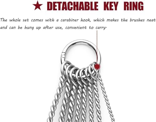 Pipe Cleaning Brush Set Stainless Steel Bristles - Image 6