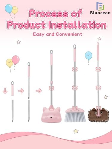 28'' Kids Mini Broom with Dustpan & Mop Set - Image 5