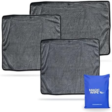 MagicWipe® Bathroom Drying Cloth, 1-40 x 60 cm & 2-30 x 40 Microfibre Cleaning by Unknown