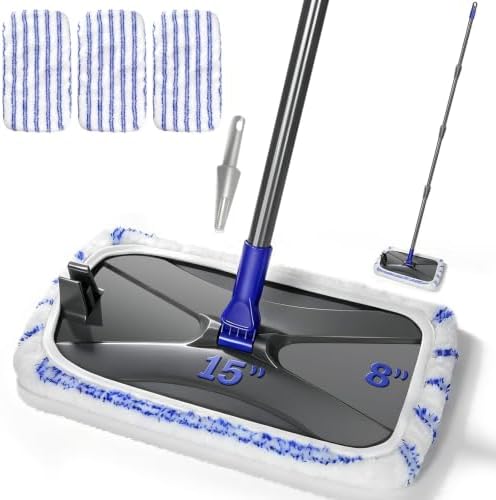 Hardwood Floor Mop, Extended Large Flat Floor Mop by MASTERTOP