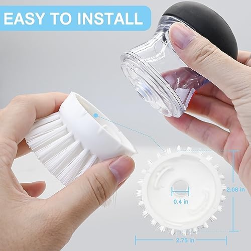 4 Pack Palm Brush Refills for OXO Soap Dispensing Palm Brush - Image 5