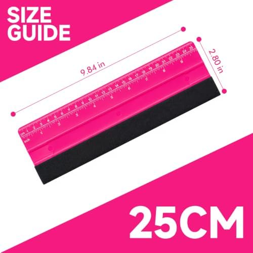 Suede Felt Squeegee w/Ruler, Car Film Smoothing Tool - Image 2