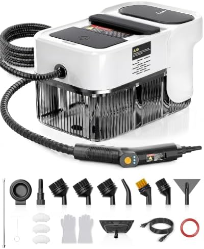GEVOLCM Steam Cleaner, 3 Level Adjustable Handle by GEVOLCM