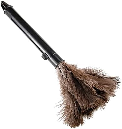 Feathers Duster, Mini s Dusters Brown Washable Portable Compact s ABS Duster - Image 6