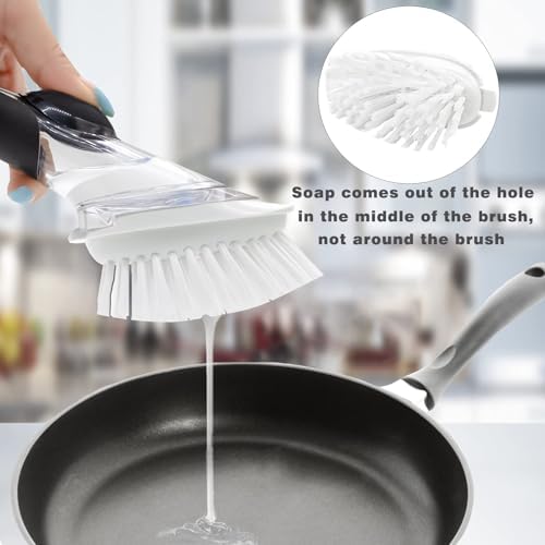 6 Pack Dish Brush Refills for OXO/RIMAY Soap Dispensing Dish Brush - Image 2