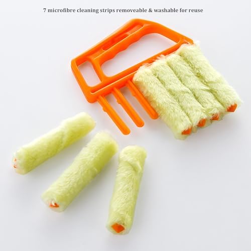 Shutter Brush, Window Blinds Cleaning Brush, Microfiber Duster Tool - Image 3