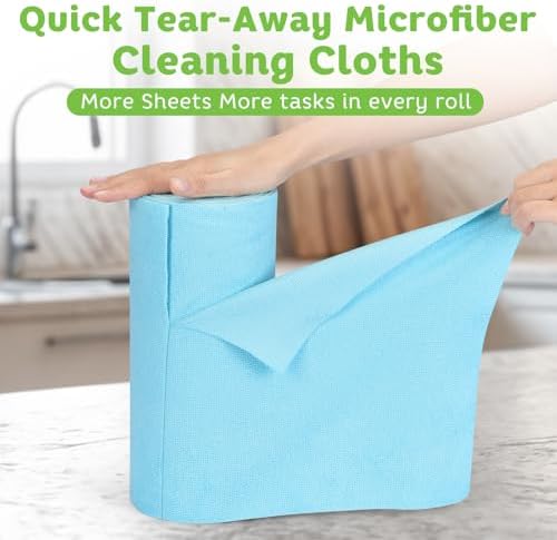 Matthew Microfiber Cleaning Cloth Roll 72Pack Reusable Paper Towels&Washable - Image 2