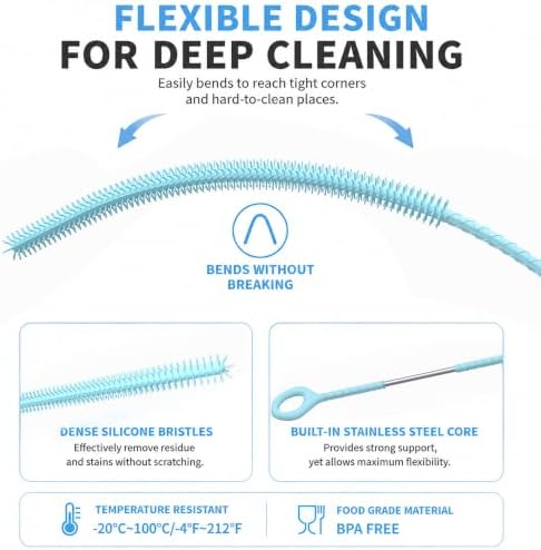 2pcs Replacement Straw Silicone Brush - Image 3