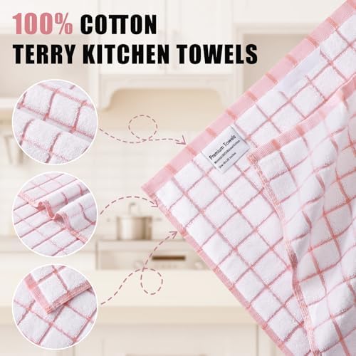 Homaxy Premium Kitchen Towels, Check Design - Image 4