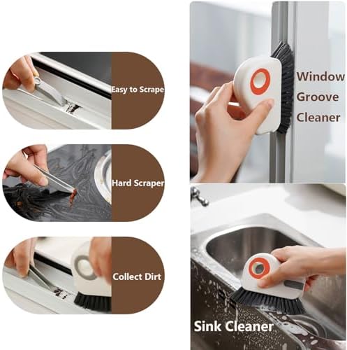 Groove Cleaning Brush Window Track Cleaning Tools 2 in 1 - Image 2