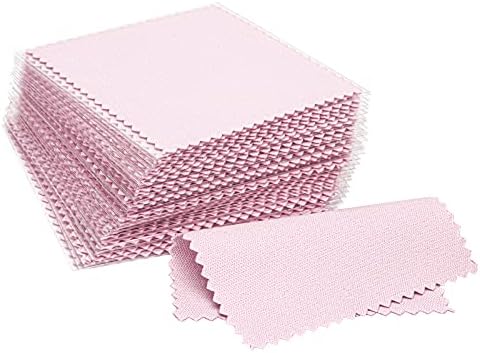 CATIFLIN 100pcs Jewelry Cleaning Cloth, Small Jewelry Polishing Cloth by CATIFLIN