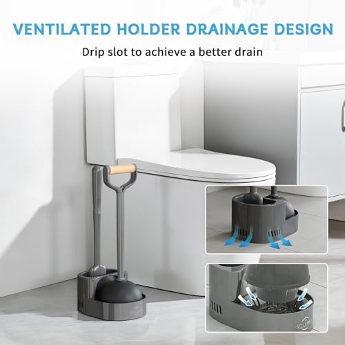 Sellemer Toilet Brush and Plunger Set, Curved Head - Image 6