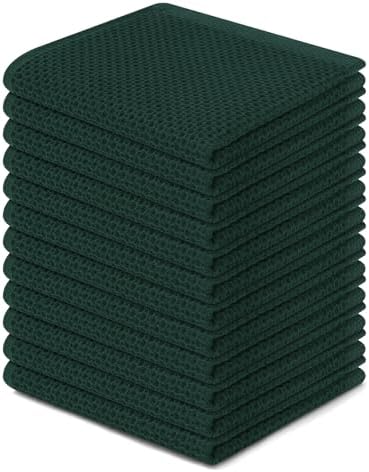 Homaxy 100% Cotton Waffle Weave Kitchen Dish Cloths 12-Pack by Homaxy