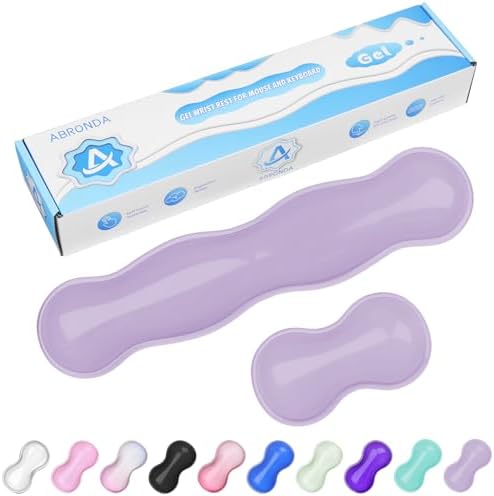 Gel Wrist Rest for Keyboard and Mouse, Wrist Rest for Keyboard, Mouse Wrist by ABRONDA