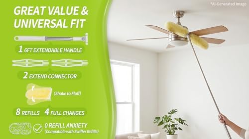 IVYROLL Dual Head Duster with Extended Handle 6 ft - Image 7