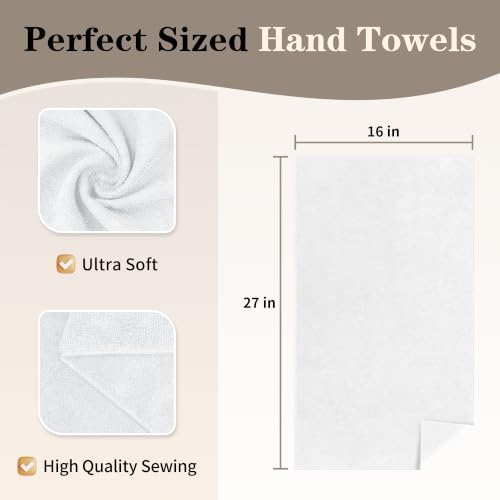 FIXSMITH Salon Towels 12 Pack, Quick Dry Gym Towels, Spa Face Towel, Absorbent - Image 2
