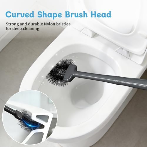Sellemer Toilet Brush and Plunger Set, Curved Head - Image 2