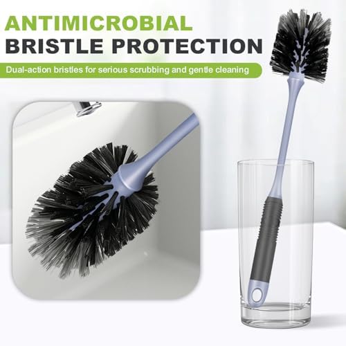 Long Handle Bottle Brush, Non-Scratching Water Bottle Brush Cleaner - Image 4
