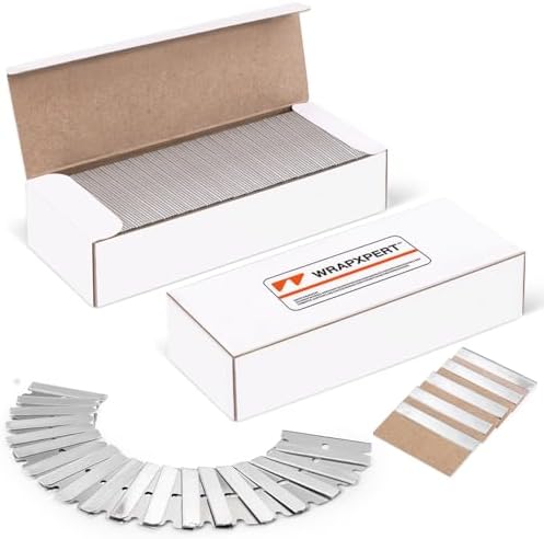WRAPXPERT Single Edge Razor Blades, 100 Pack Razor Blades Single Edge, by WRAPXPERT