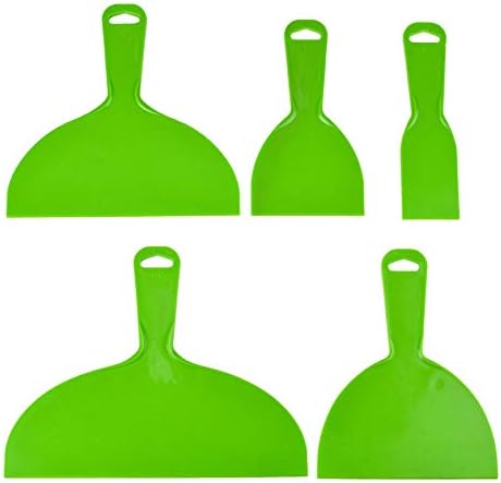 5Pcs Plastic Putty Knife Flexible Scraper by zYoung