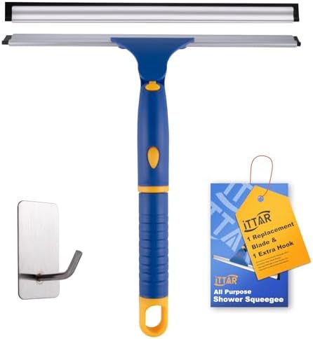 ITTAR 12 inch Rotatable Shower Squeegee by ITTAR