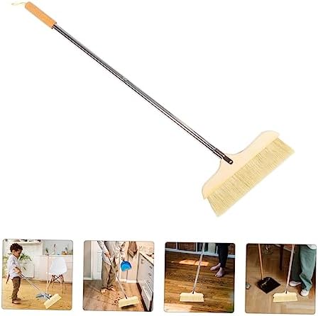 Soft Bristle Broom with Long Stainless Steel Handle - Image 4