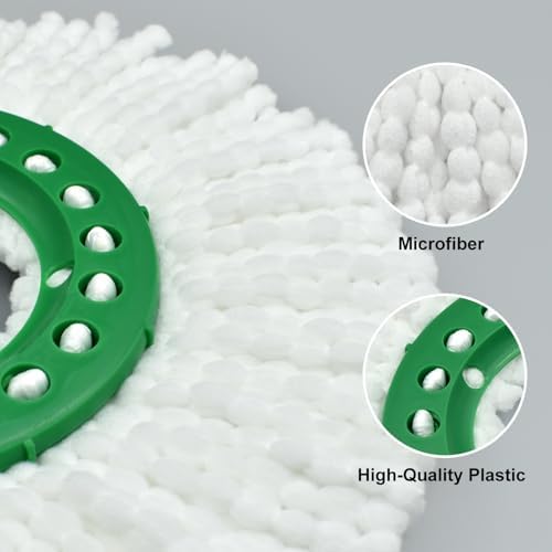 6 Pack Mop Head Replacement for Libman Tornado Spin Mop Reusable Microfiber - Image 3