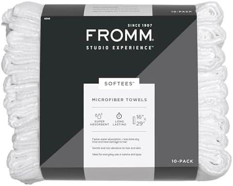 Fromm Softees Microfiber Hair Towels, Fast-Drying by Fromm